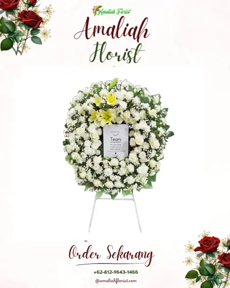 Krans Bunga Duka Empat Petulai Dangku